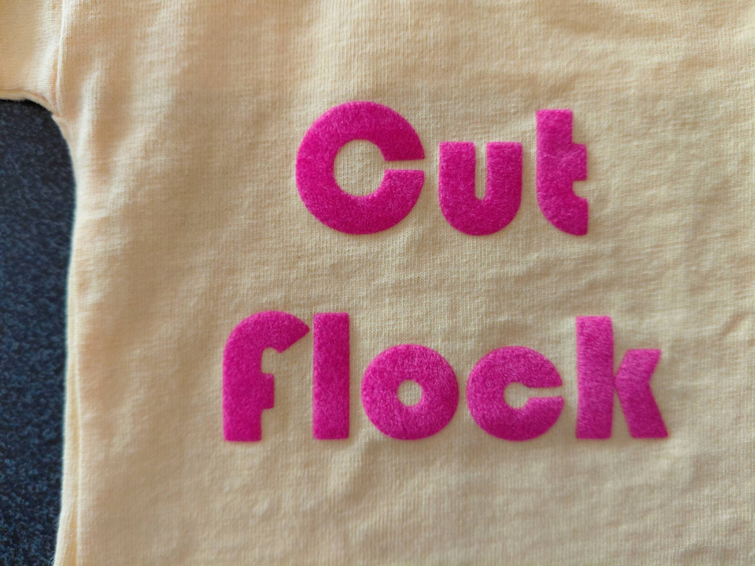 Hi-vis workwear with CAD cut vinyl lettering