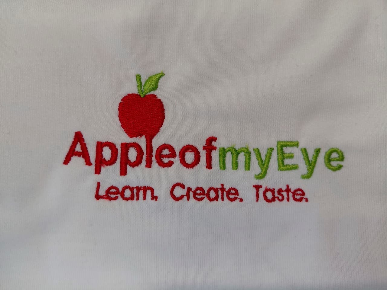 Embroidered Apple of My Eye workwear