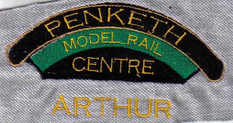 Embroidered Penketh Model Rail branding